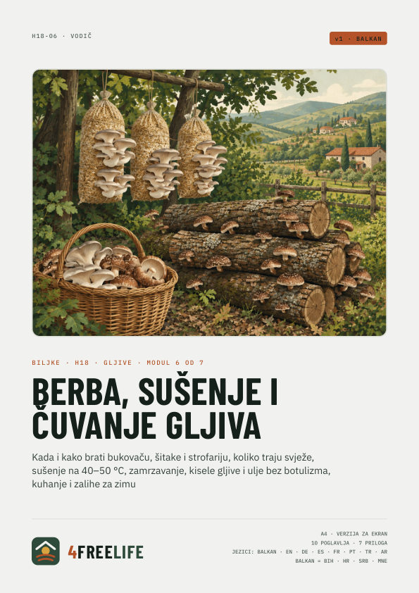 Berba, sušenje i čuvanje gljiva