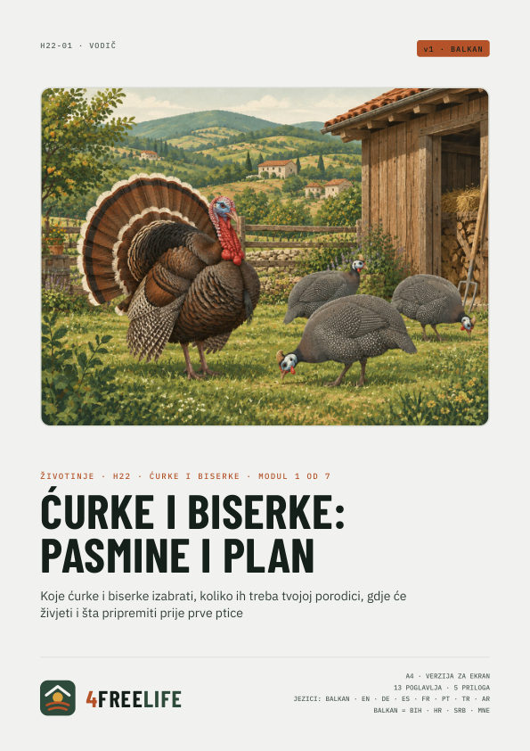 Ćurke i biserke: pasmine i plan