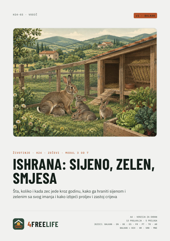 Ishrana: sijeno, zelen, smjesa