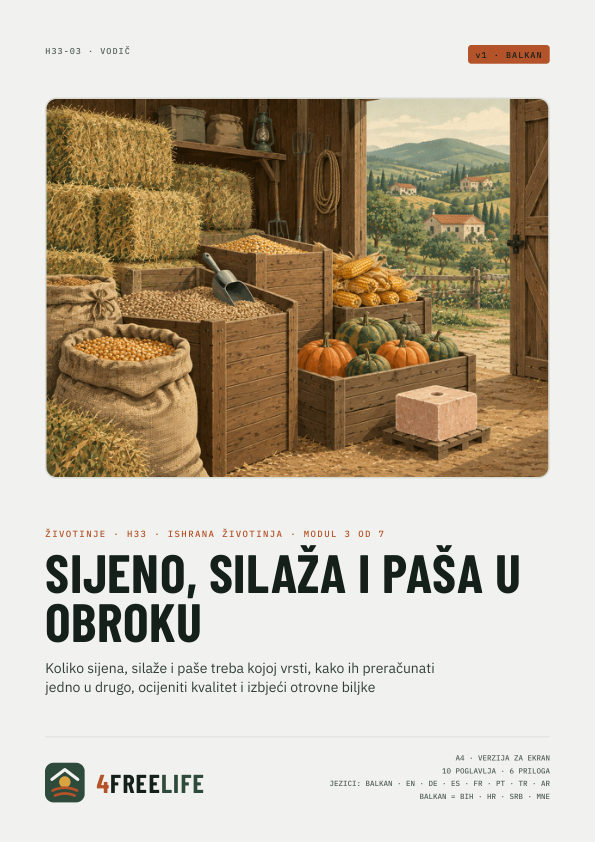 Sijeno, silaža i paša u obroku