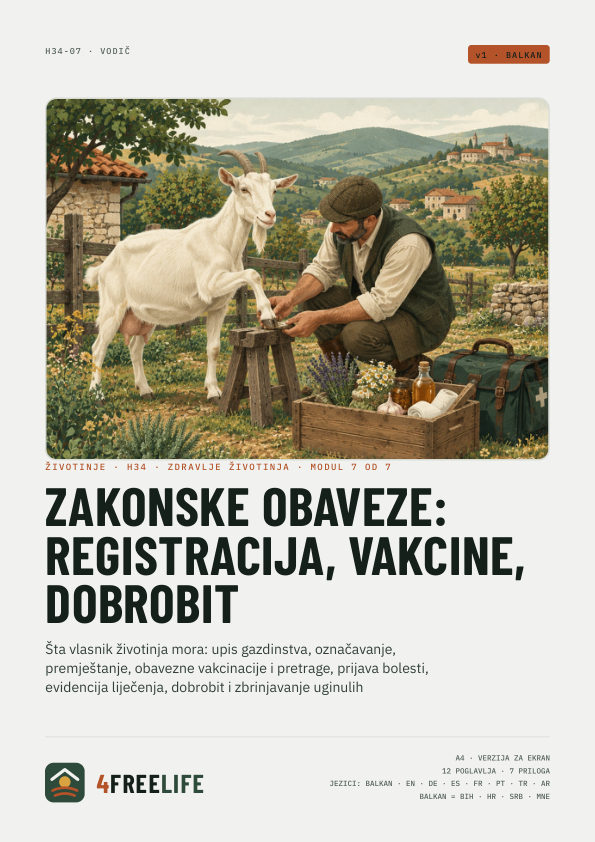 Zakonske obaveze: registracija, vakcine, dobrobit