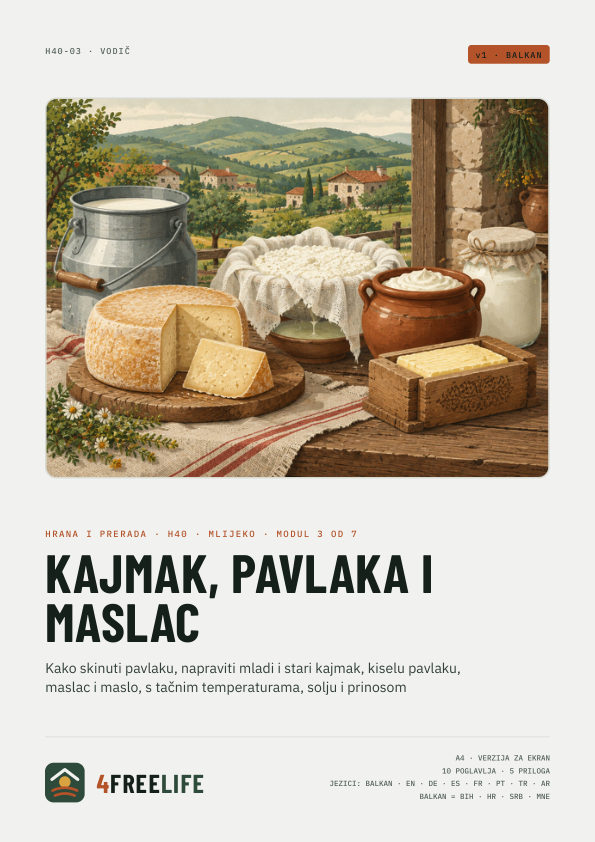 Kajmak, pavlaka i maslac