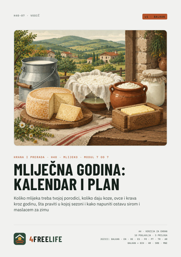 Mliječna godina: kalendar i plan