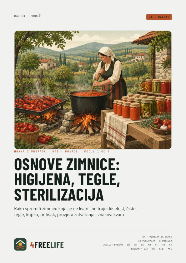 Osnove zimnice: higijena, tegle, sterilizacija