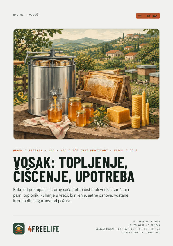"Vosak: topljenje, čišćenje, upotreba"