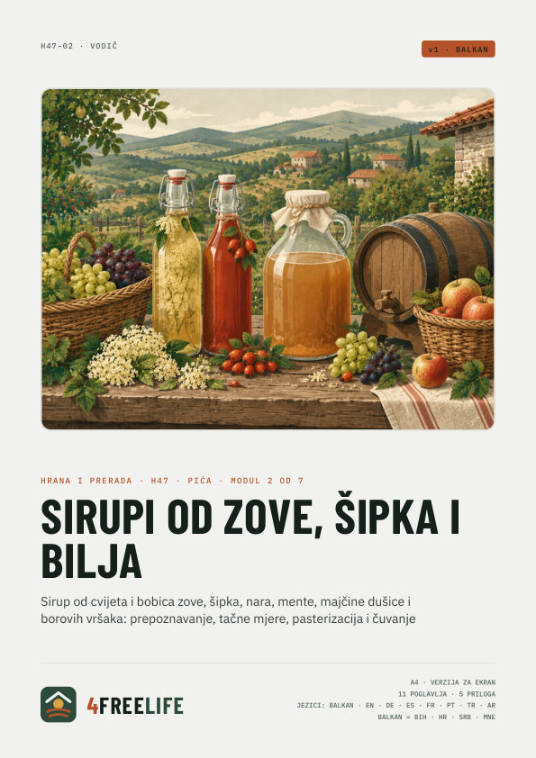 Sirupi od zove, šipka i bilja