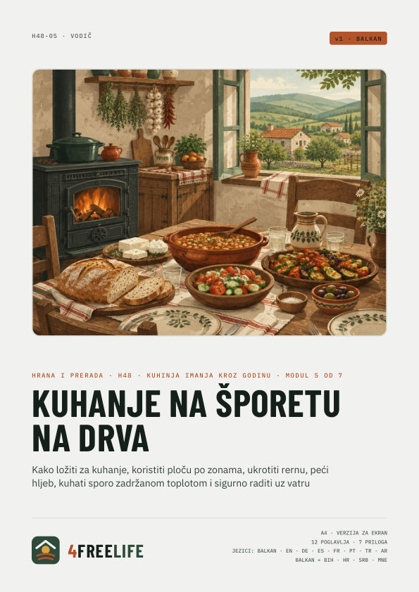 Kuhanje na šporetu na drva