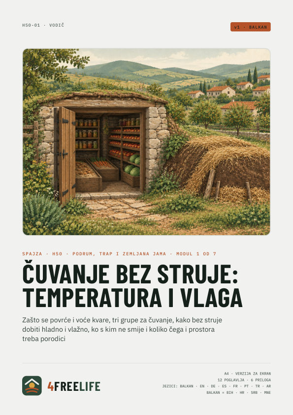 Čuvanje bez struje: temperatura i vlaga