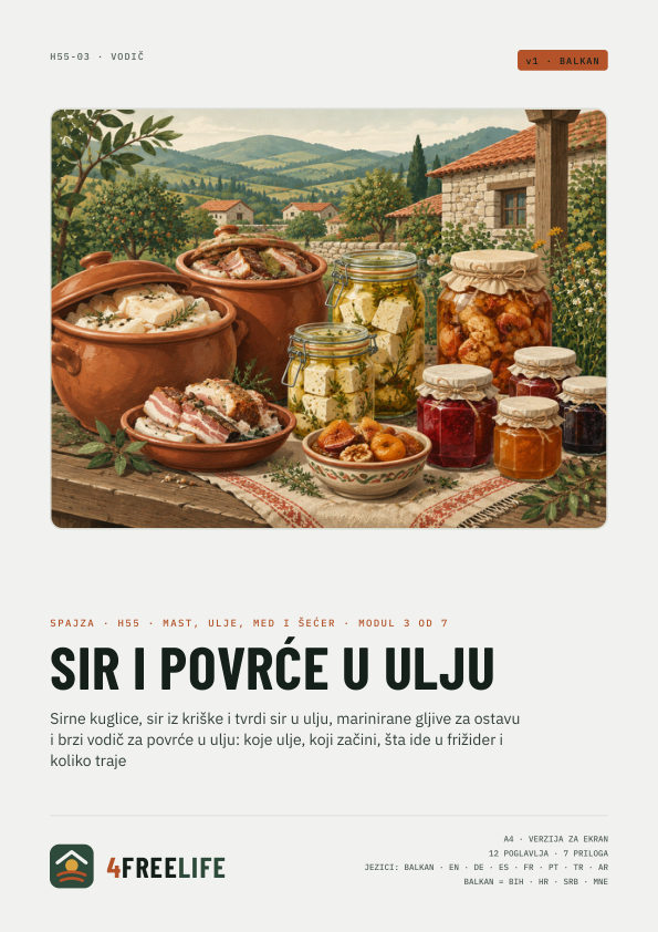Sir i povrće u ulju