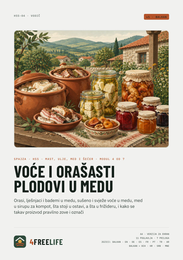 Voće i orašasti plodovi u medu
