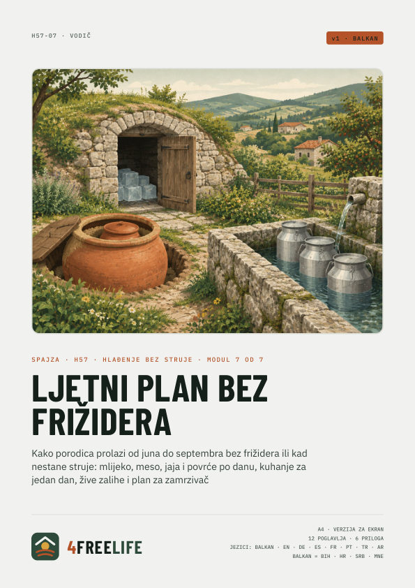 Ljetni plan bez frižidera