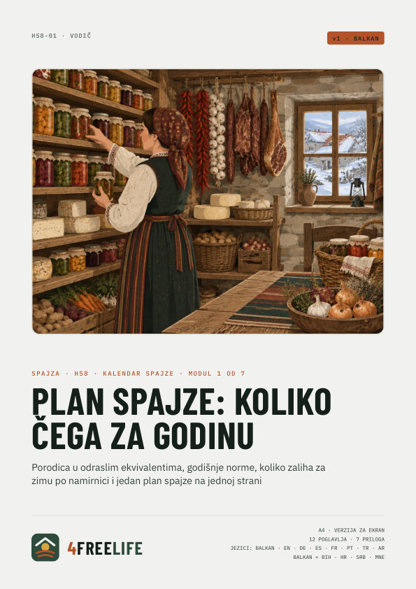 Plan spajze: koliko čega za godinu