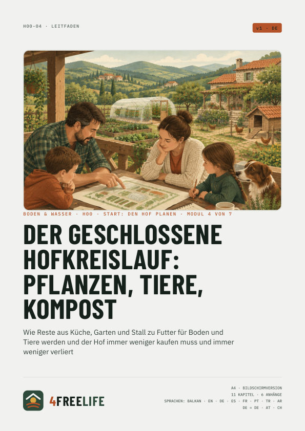Der geschlossene Hofkreislauf: Pflanzen, Tiere, Kompost