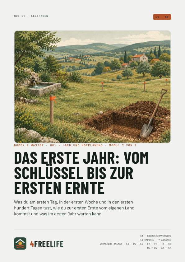 Das erste Jahr: vom Schlüssel bis zur ersten Ernte