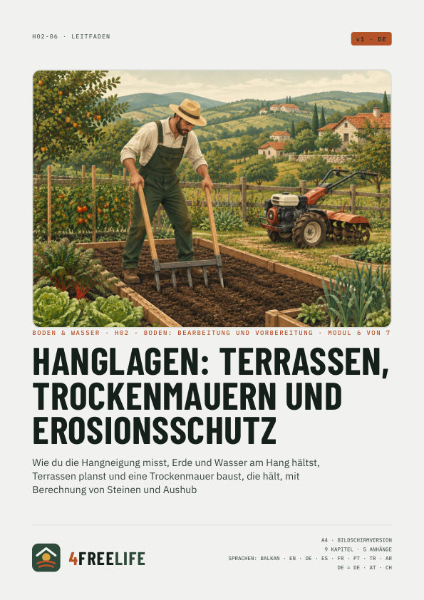 Hanglagen: Terrassen, Trockenmauern und Erosionsschutz