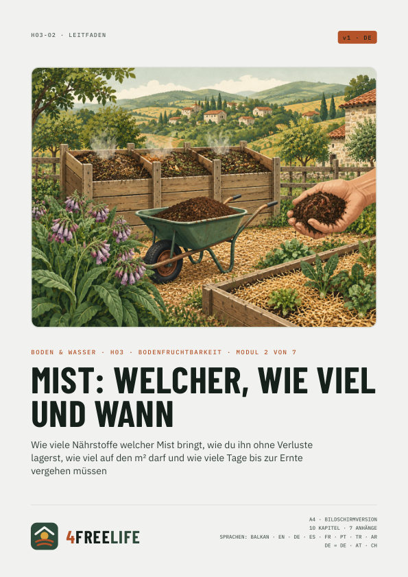 Mist: welcher, wie viel und wann