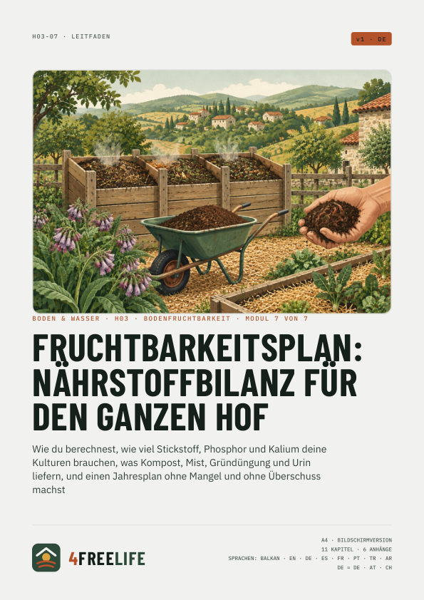 Fruchtbarkeitsplan: Nährstoffbilanz für den ganzen Hof
