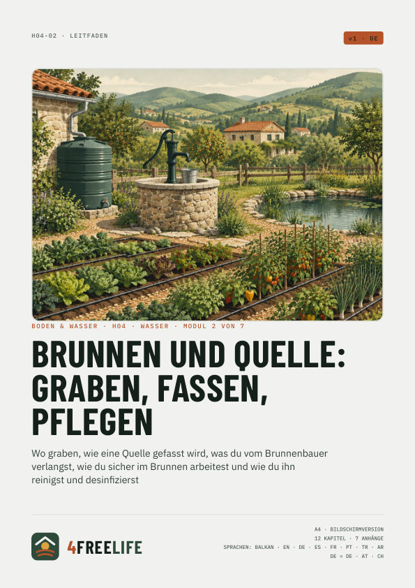 Brunnen und Quelle: graben, fassen, pflegen