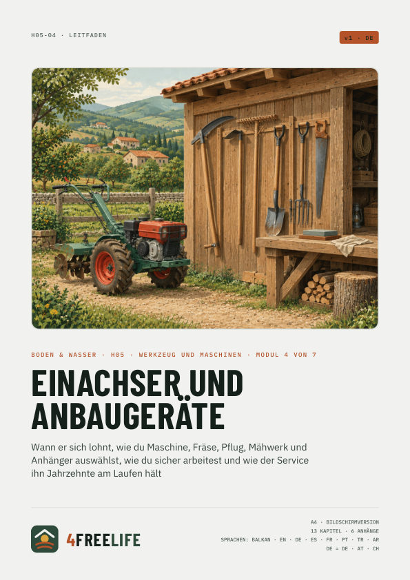 Einachser und Anbaugeräte