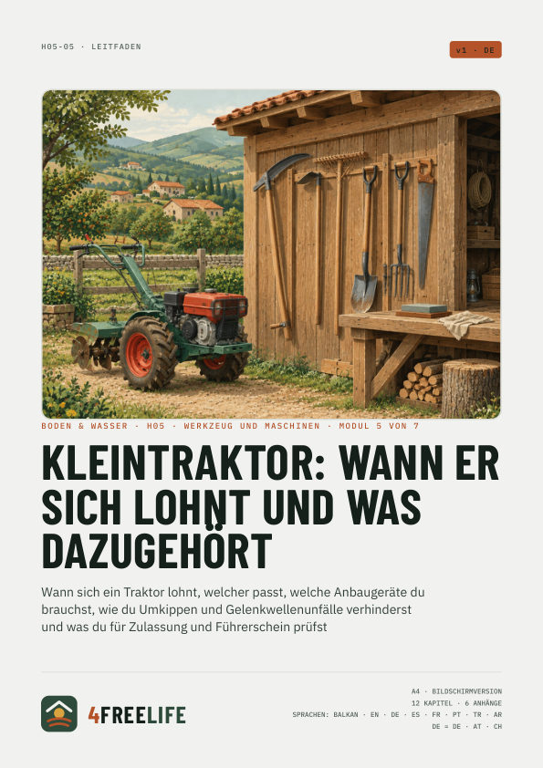 Kleintraktor: wann er sich lohnt und was dazugehört