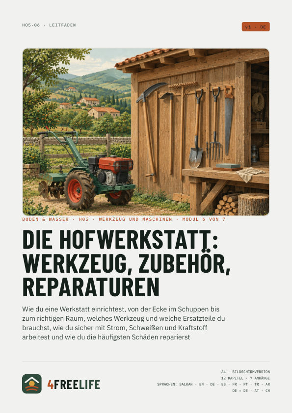 Die Hofwerkstatt: Werkzeug, Zubehör, Reparaturen