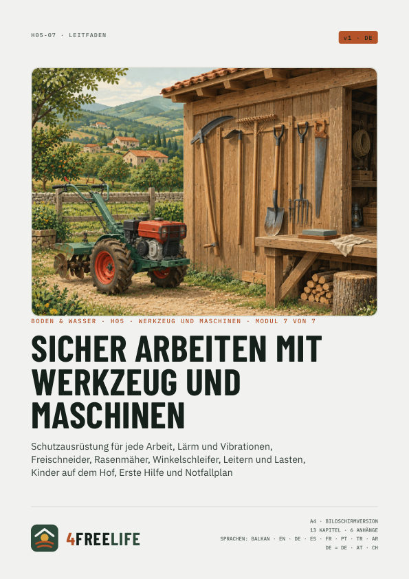 Sicher arbeiten mit Werkzeug und Maschinen