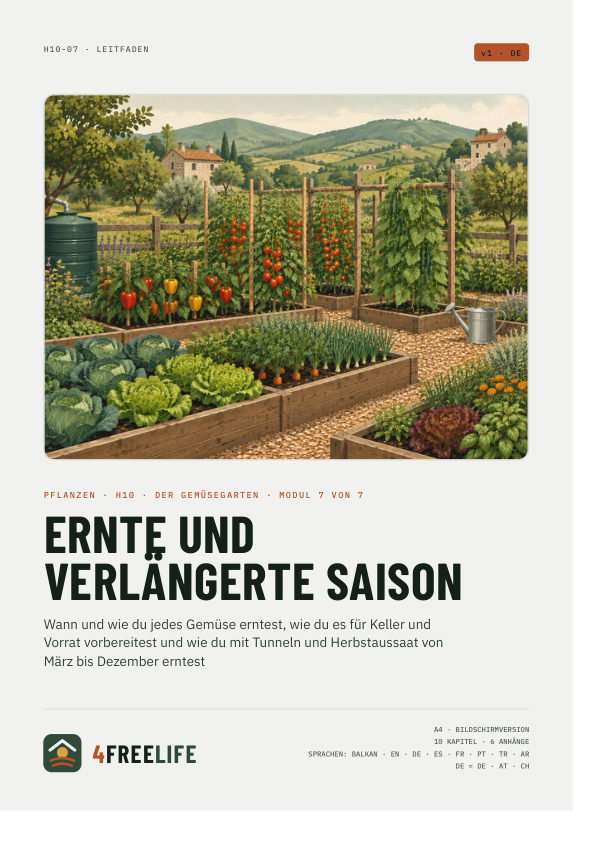 Ernte und verlängerte Saison