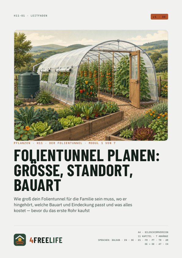 Folientunnel planen: Größe, Standort, Bauart