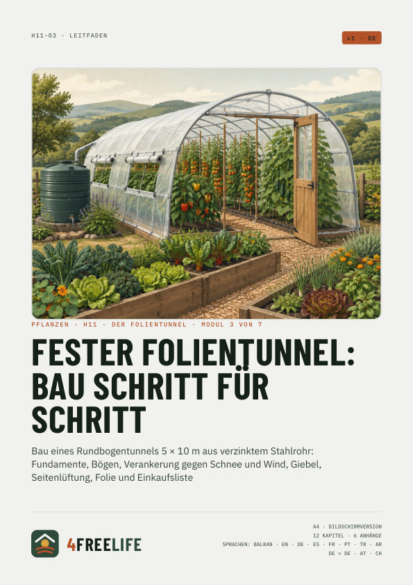 Fester Folientunnel: Bau Schritt für Schritt