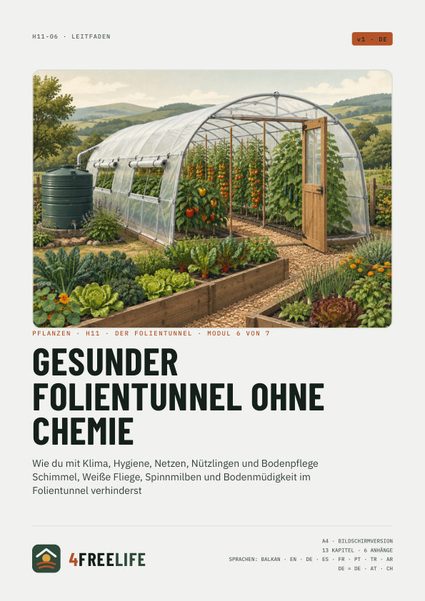 Gesunder Folientunnel ohne Chemie