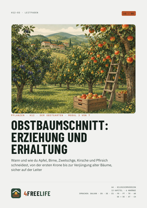 Obstbaumschnitt: Erziehung und Erhaltung