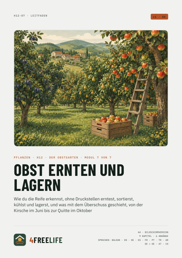 Obst ernten und lagern