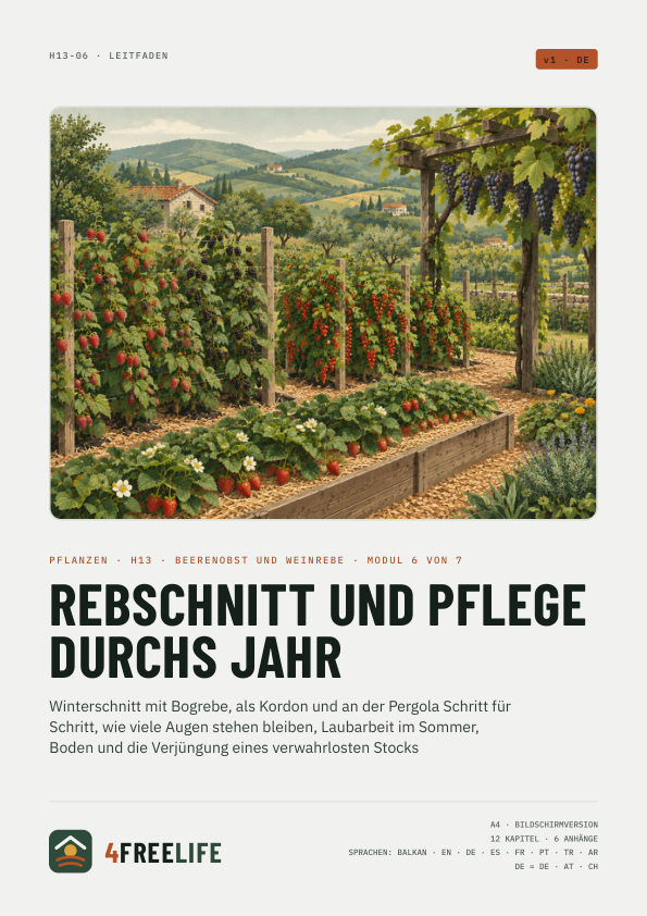 Rebschnitt und Pflege durchs Jahr