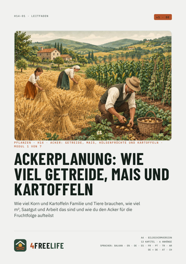 Ackerplanung: wie viel Getreide, Mais und Kartoffeln