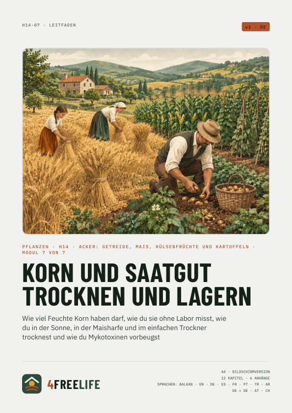 Korn und Saatgut trocknen und lagern