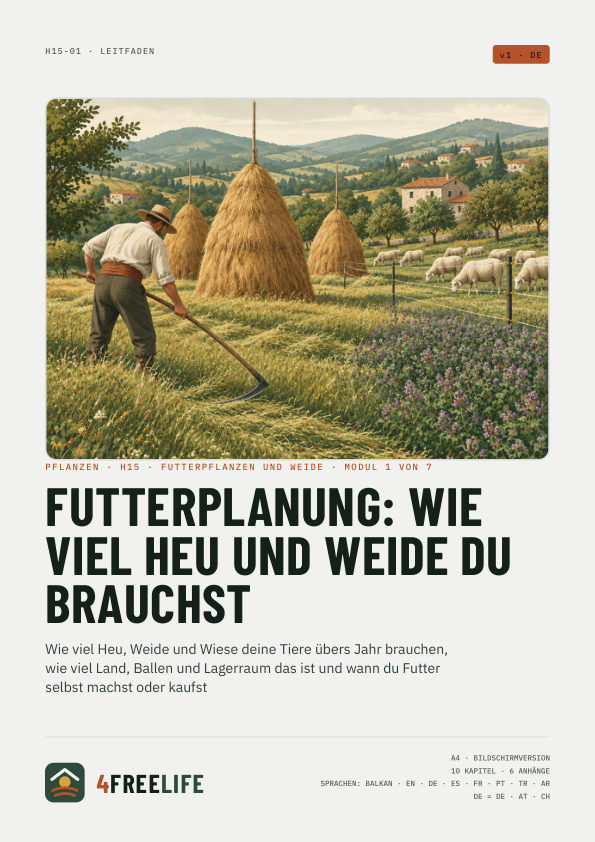 Futterplanung: wie viel Heu und Weide du brauchst