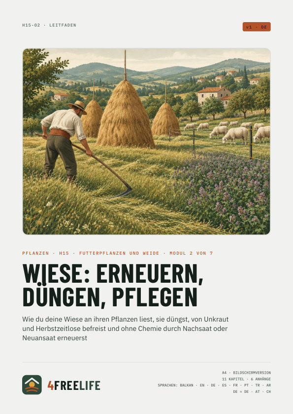 Wiese: erneuern, düngen, pflegen