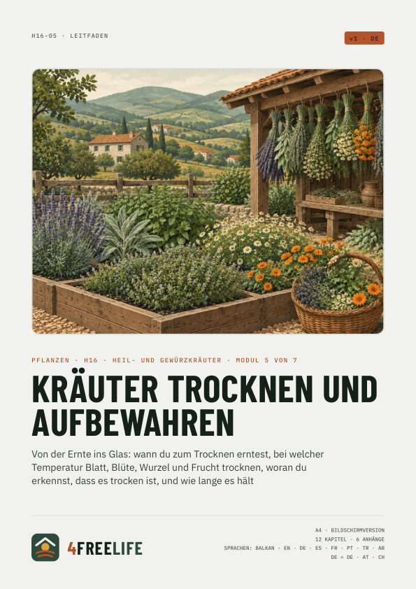 Kräuter trocknen und aufbewahren