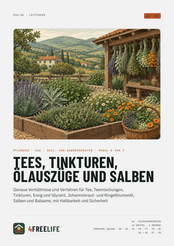 Tees, Tinkturen, Ölauszüge und Salben