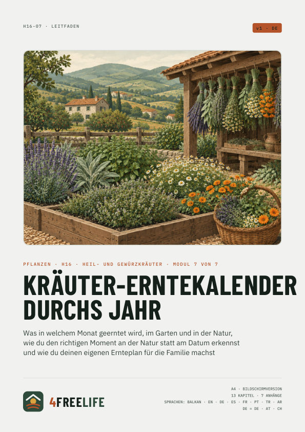 Kräuter-Erntekalender durchs Jahr