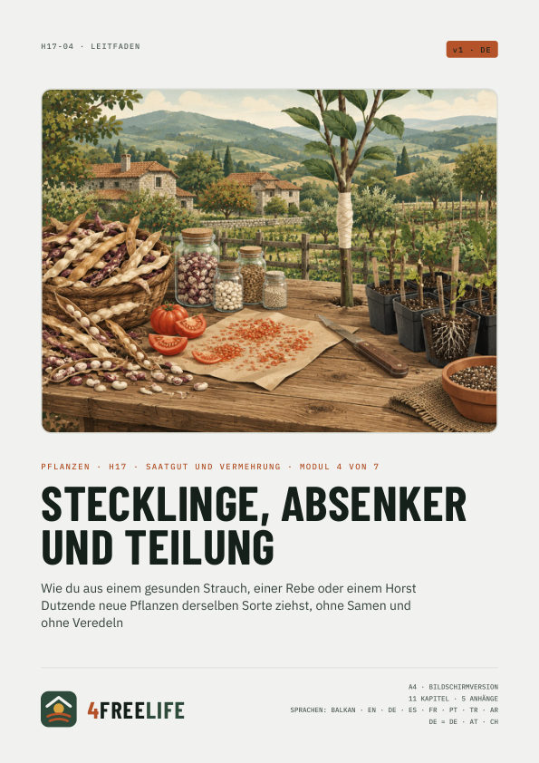 Stecklinge, Absenker und Teilung