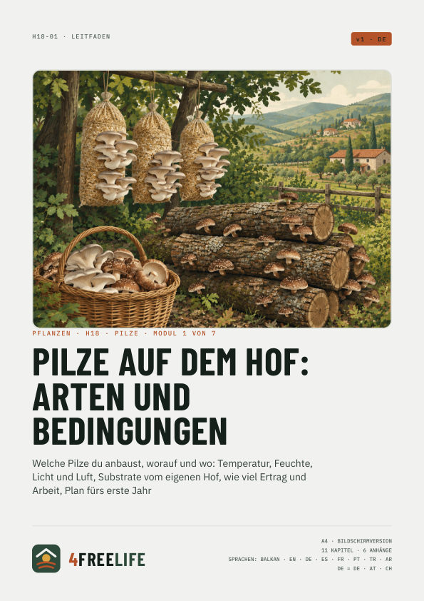 Pilze auf dem Hof: Arten und Bedingungen