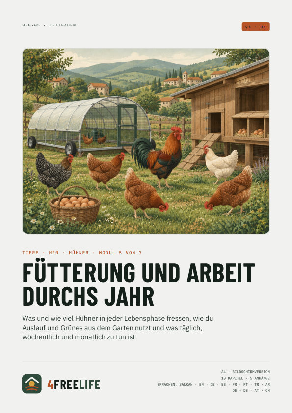 Fütterung und Arbeit durchs Jahr