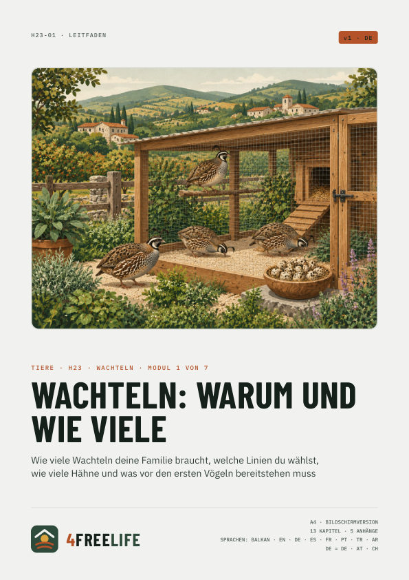 Wachteln: warum und wie viele
