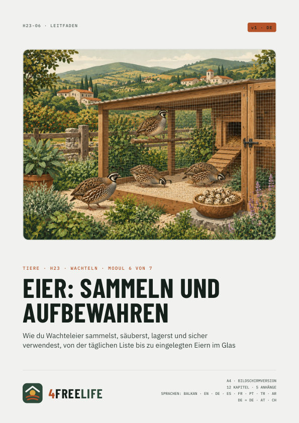 Eier: sammeln und aufbewahren