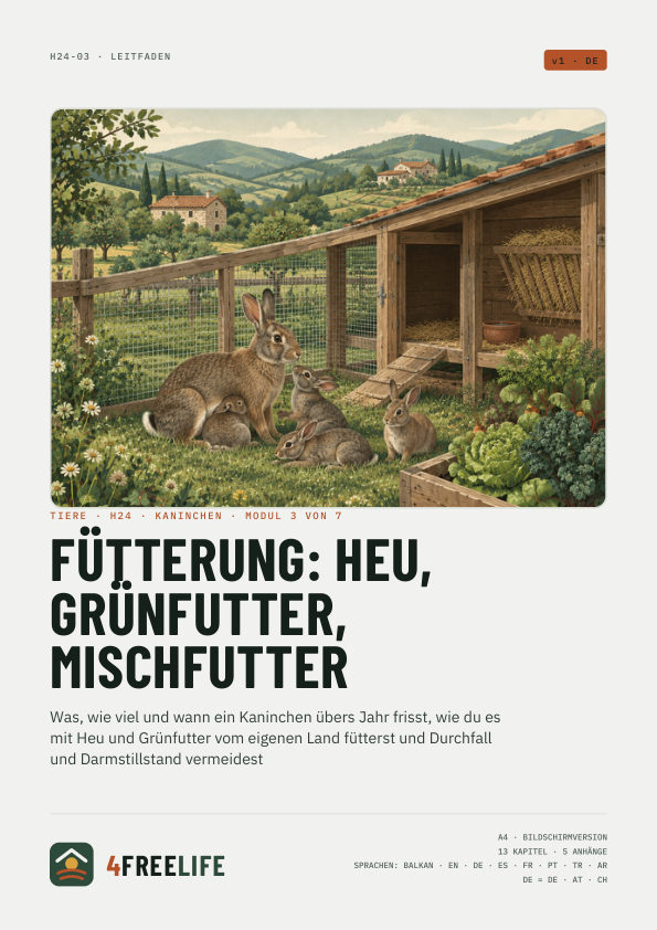 Fütterung: Heu, Grünfutter, Mischfutter
