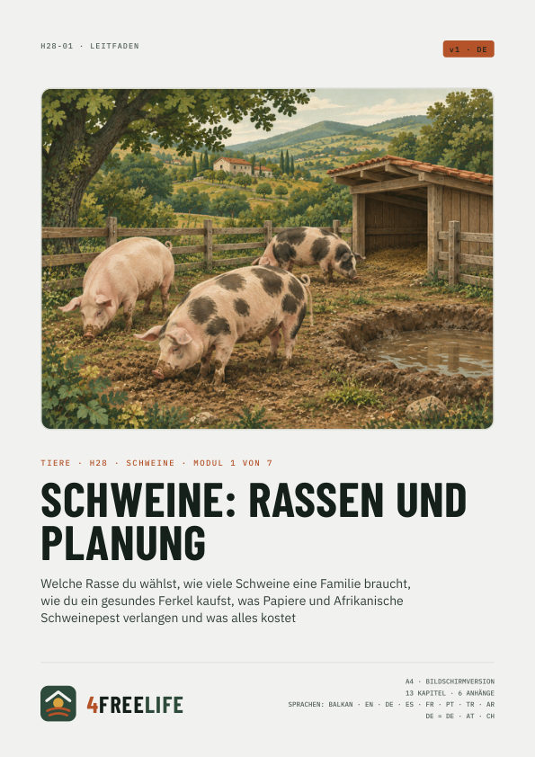 Schweine: Rassen und Planung
