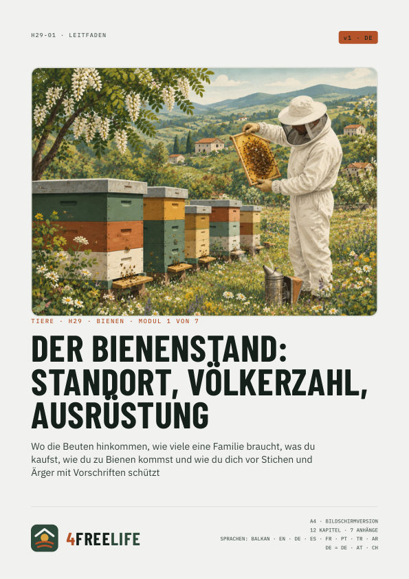 Der Bienenstand: Standort, Völkerzahl, Ausrüstung