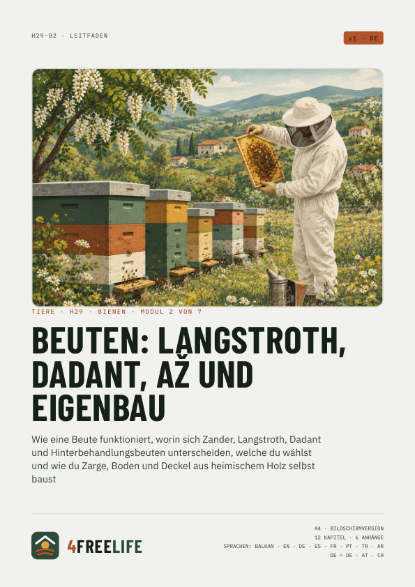 Beuten: Langstroth, Dadant, AŽ und Eigenbau