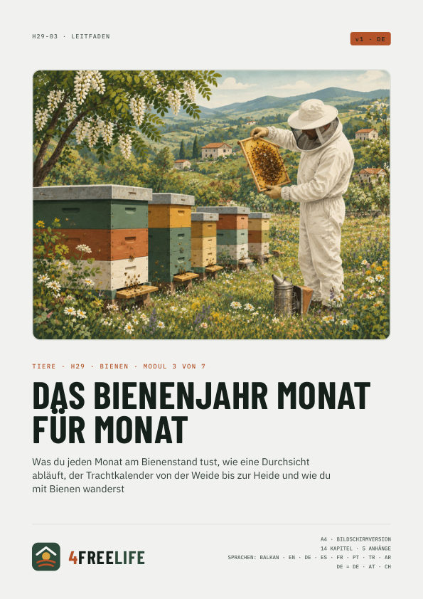 Das Bienenjahr Monat für Monat
